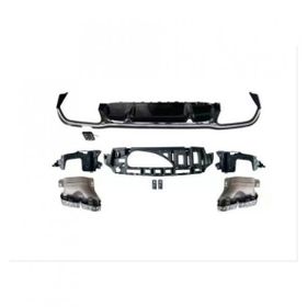 Leon Part Çmk Mercedes W213 E 2021 E63 Difüzör ve Siyah Egzoz Seti