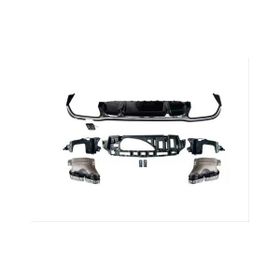 Leon Part Çmk Mercedes W213 E 2021 E63 Difüzör ve Siyah Egzoz Seti