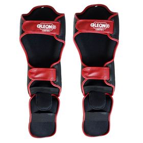 Leon Solid Siyah Muay Thai ve Kick Boks Ayak ve Kaval Koruyucu
