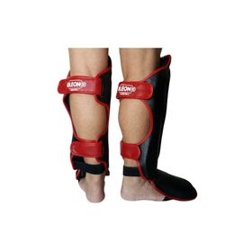 Leon Solid Siyah Muay Thai ve Kick Boks Ayak ve Kaval Koruyucu