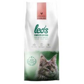 Leo's 10x1 kg Kısırlaştırılmış Tavuklu Yetişkin Kedi Maması