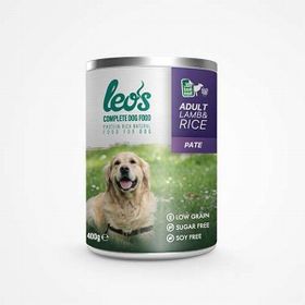 Leo's 12x400 gr Kuzu Etli ve Pirinçli Ezme Köpek Konservesi