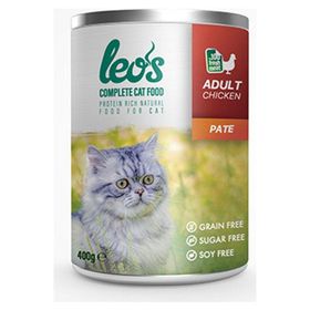 Leo's 12x400 gr Tavuk Etli Ezme Kedi Konservesi