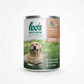 Leo's 24x400 gr Somonlu Ve Pirinçli Ezme Köpek Konservesi