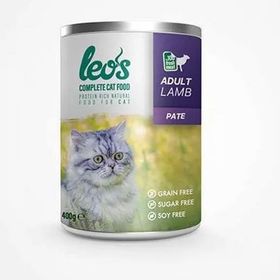 Leo's 6x400 gr Kuzu Etli Ezme Kedi Konservesi