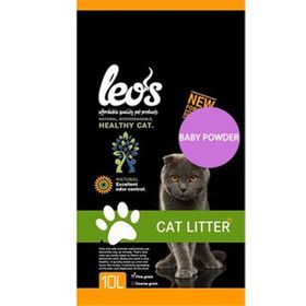 Leo's Cat Litter Baby Powder Kokulu İnce 10 lt Bentonit Kedi Kumu