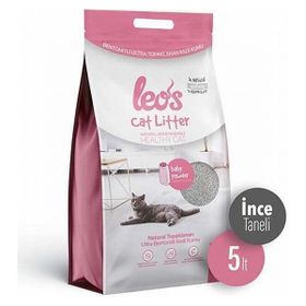 Leos Cat Litter Baby Powder Kokulu İnce Taneli 5 lt Kedi Kumu