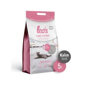 Leo's Cat Litter Baby Powder Kokulu Kalın 5 lt Bentonit Kedi Kumu