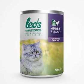 Leo's Kuzu Parça Etli Soslu 400 gr Yetişkin Kedi Konservesi