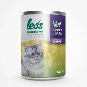 Leo's Kuzu Parça Etli Soslu 6x400 gr Yetişkin Kedi Konservesi