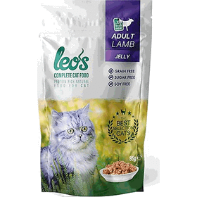 Leo's Kuzulu Yetişkin Özel Pouch 24x85 gr Kedi Yaş Maması