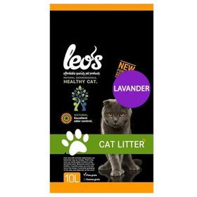 Leo's Litter 10 lt Lavanta Kokulu Kalın Taneli Bentonit Emici Kedi Kumu