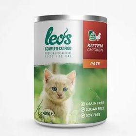 Leo's Tavuk Etli Pate 6x400 gr Yavru Kedi Konservesi