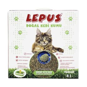 Lepus 8 lt Kokusuz Topaklanan Doğal Kedi Kumu