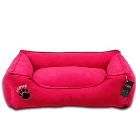 Lepus 8681451055256 Fuşya Soft Fermuarlı Köpek Yatağı
