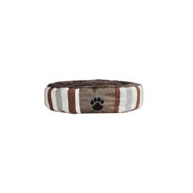 Lepus Kahverengi 57x16 cm Yumuşak Dolgulu Peluş Simit Kedi Yatağı