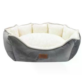 Lepus Luxe Daisy Large Gri Kedi ve Köpek Yatağı
