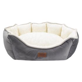 Lepus Luxe Daisy Large Gri Kedi ve Köpek Yatağı