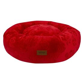 Lepus Luxe Donut Kırmızı Kedi ve Köpek Yatağı