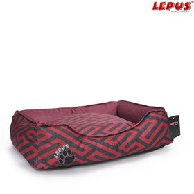Lepus Premium Bordo M 60x44x22 cm Köpek Yatağı