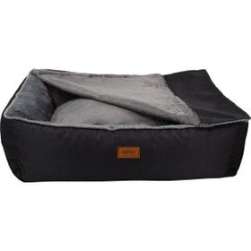 Lepus Winter Bed Siyah Medium Battaniyeli Kedi ve Köpek Yatağı