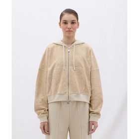Les Benjamins LB23FWCLAFUZH-402-001 Classics Zip Hoodie 402 Bej Kadın Sweatshirt