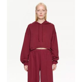 Les Benjamins LB24FWESSFUHD-301-001 Bordo Essentials Hoodie 301 Kadın Sweatshirt