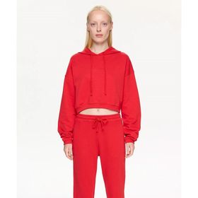 Les Benjamins LB24FWESSFUHD-302-001 Kırmızı Essentials Hoodie 302 Kadın Sweatshirt