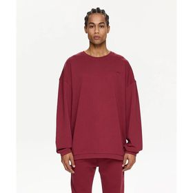 Les Benjamins LB24FWESSMUSW-301-001 Essentials 301 Bordo Erkek Sweatshirt