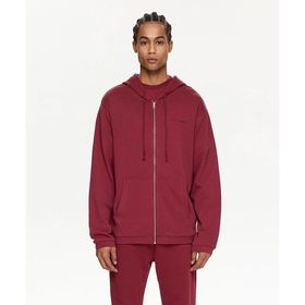 Les Benjamins LB24FWESSMUZH-301-001 Essentials Zip Hoodie 301 Bordo Erkek Sweatshirt