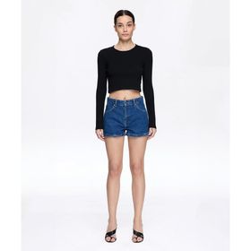 Les Benjamins LB25SSCLAFUSO-401-001 Classics Denim 401 Mavi Kadın Şort