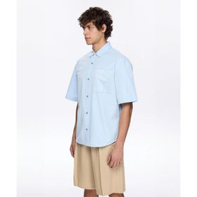 Les Benjamins LB25SSCLAMUSH-406-001 Classics Shirt 406 Mavi Erkek Gömlek