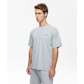 Les Benjamins LBNOOSCORMUTS-308-1043 Sleeve Tee 308 Gri Erkek T-Shirt