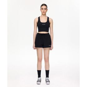 Les Benjamins LBNOOSESSFUSO-307-001 Siyah Essentials Short 307 Kadın Şort