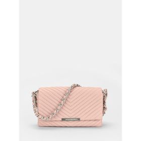Les Visionnaires IRISQUILTINGSILKYLEATHER9006 Pembe 17x7x25 cm Deri Kadın Çapraz Çanta