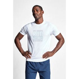 Lescon 22B-1015 Beyaz Erkek Koşu Kısa Kollu T-Shirt