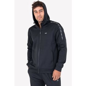Lescon 23N-1126 Siyah Fermuarlı Kapüşonlu Erkek Sweatshirt