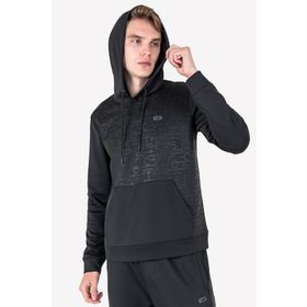 Lescon 23N-1137 Siyah Kapüşonlu Erkek Sweatshirt