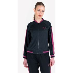 Lescon 23N-2122 Siyah Fermuarlı Kadın Sweatshirt