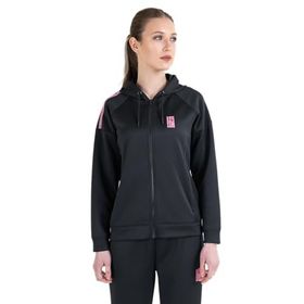 Lescon 23N-2128 Siyah Fermuarlı Kapüşonlu Kadın Sweatshirt