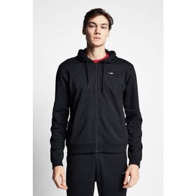 Lescon 23S-1241-23N Siyah Fermuarlı Kapüşonlu Erkek Sweatshirt