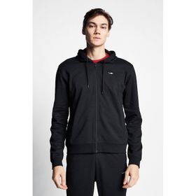 Lescon 23S-1241-23N Siyah Fermuarlı Kapüşonlu Erkek Sweatshirt