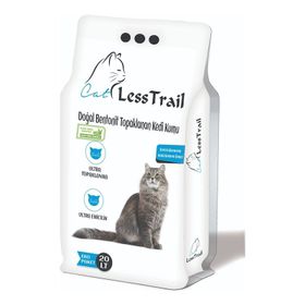 Less Trail 20 lt İnce Tane Aloevera Kokulu Beyaz Bentonit Kedi Kumu