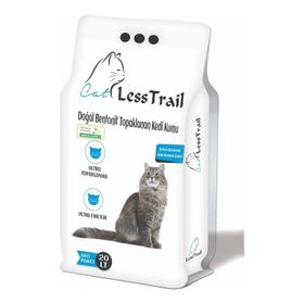 Less Trail 20 lt İnce Tane Vanilya Kokulu Beyaz Bentonit Kedi Kumu