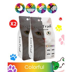 Less Trail Colourful 10 lt X2 Adet Bentonit Kedi Kumu