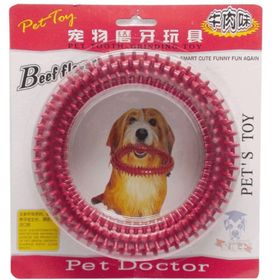 Letiantian LT-006 14 cm Kokulu Halka Plastik Köpek Diş Kaşıma Oyuncağı