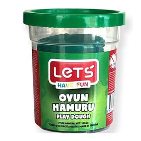 Lets 115 gr Yeşil Tek Renk Oyun Hamuru