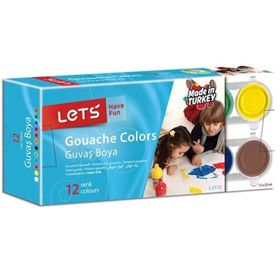 Lets 12 Renk 25 ml Guaj Boya