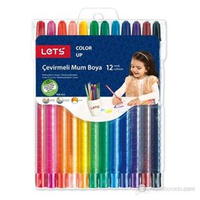 Lets 12 Renk Çevirmeli Mum Boya