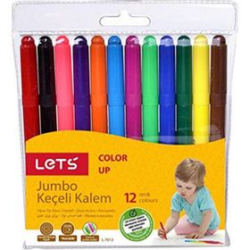 Lets 12'li Jumbo Keçeli Kalem